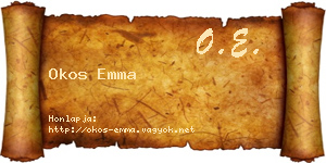 Okos Emma névjegykártya
