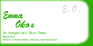 emma okos business card